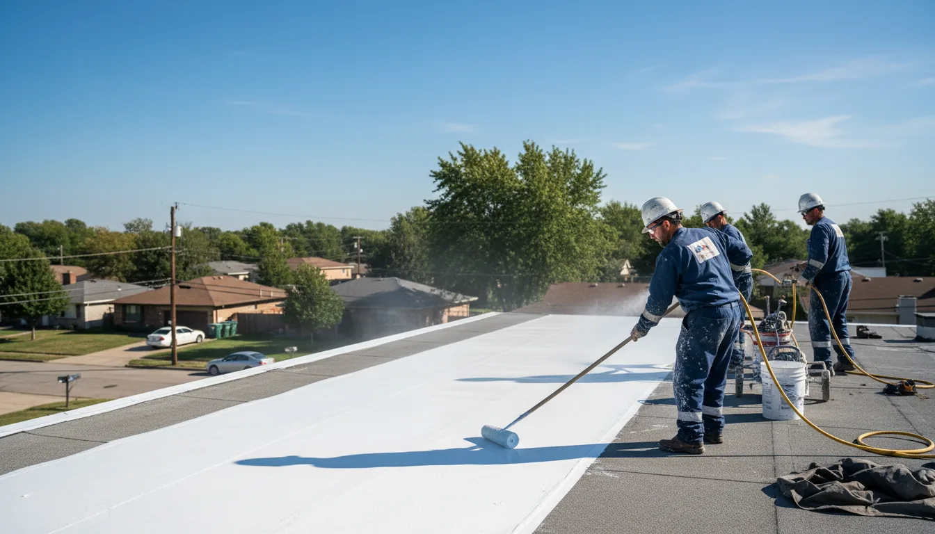 Commercial roof coating in Bath, IN near me